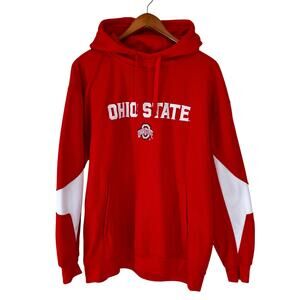 Ohio State Buckeyes Hoodie Mens XL Red Pro Player Pullover Embroidered Logo